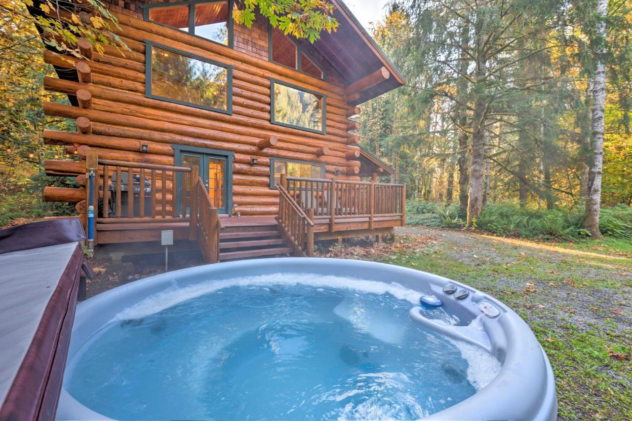 Riverfront Gold Bar Log Cabin Near Stevens Pass! ภายนอก รูปภาพ